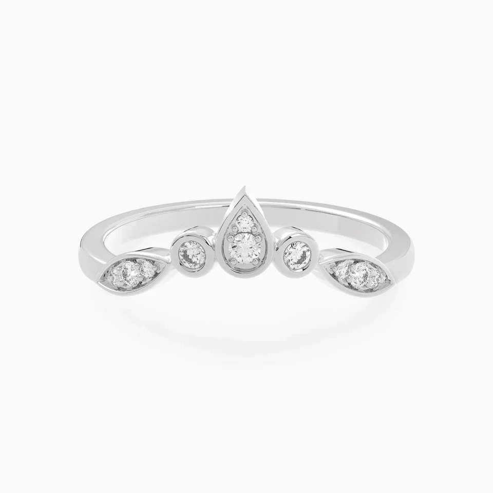 Pear & Marquise Diamond Ring in 18K Gold Pear & Marquise Diamond Ring in 18K Gold