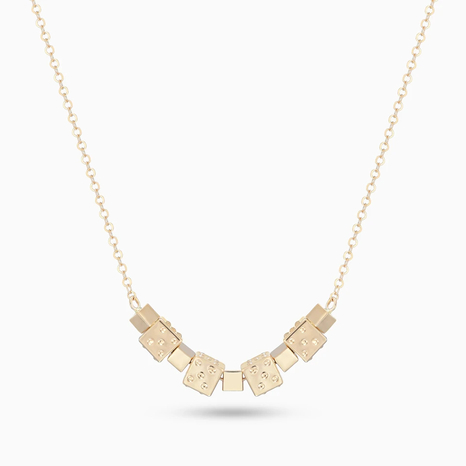 Cubes Necklace in 21K Gold Cubes Necklace in 21K Gold
