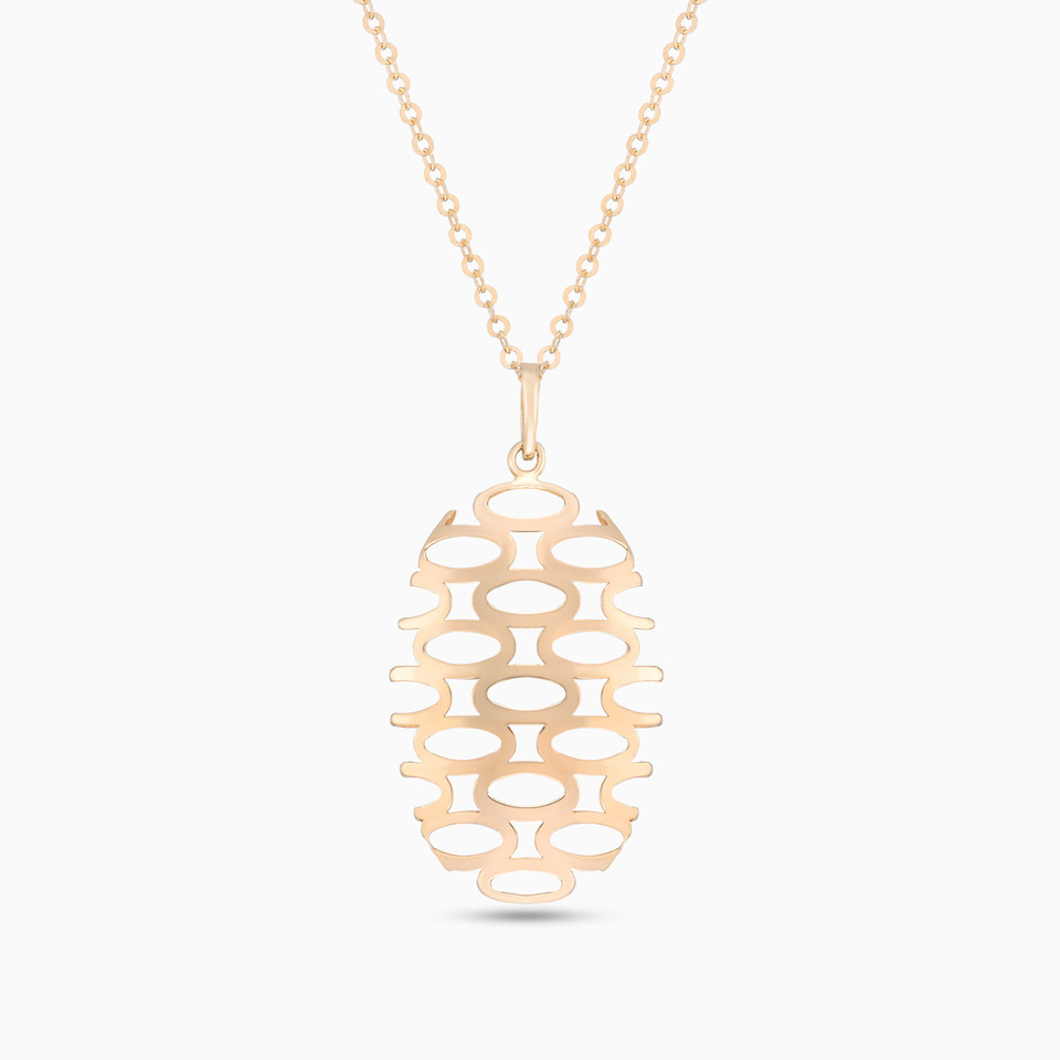 Oval Necklace in 21K Gold Oval Necklace in 21K Gold