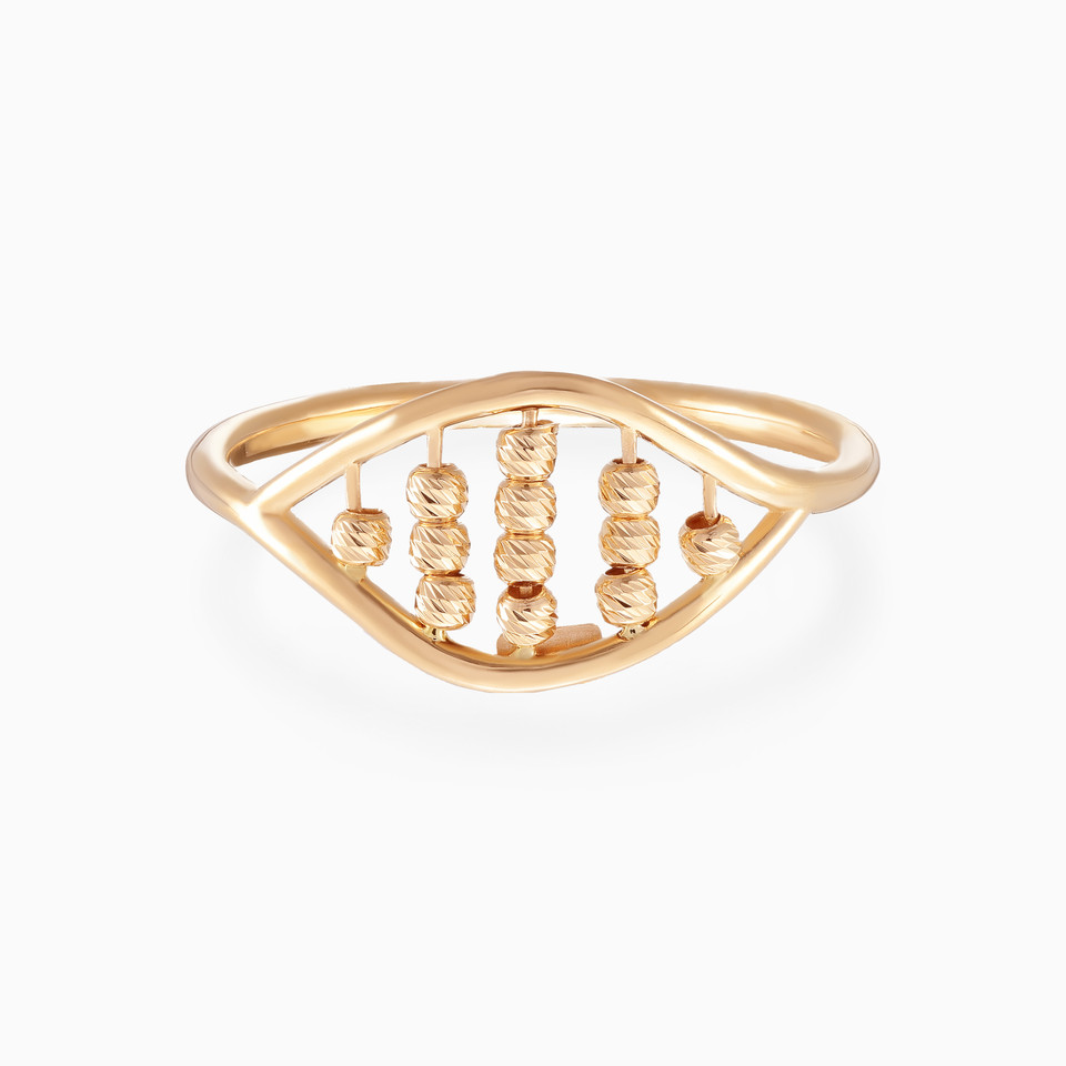 Open Eye Gold Beads Ring in 21K Gold Open Eye Gold Beads Ring in 21K Gold
