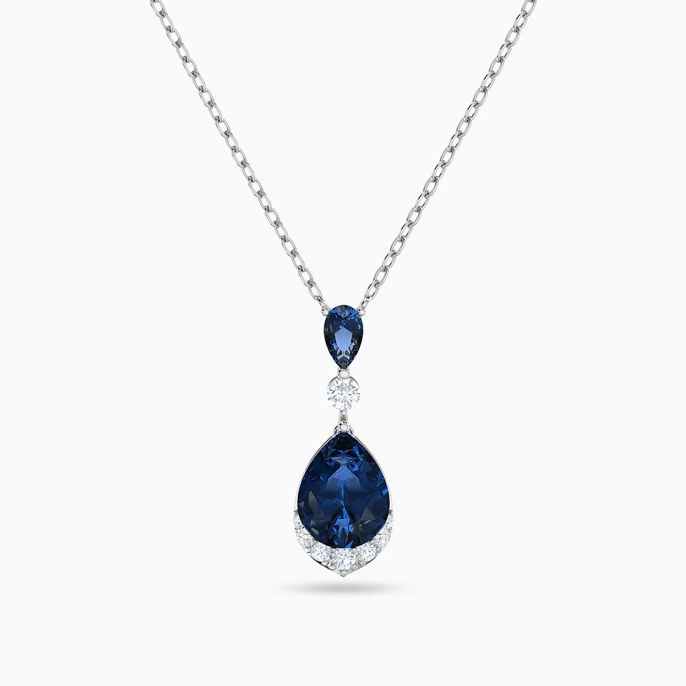 Pear Blue Stone Necklace in 18K Gold Pear Blue Stone Necklace in 18K Gold