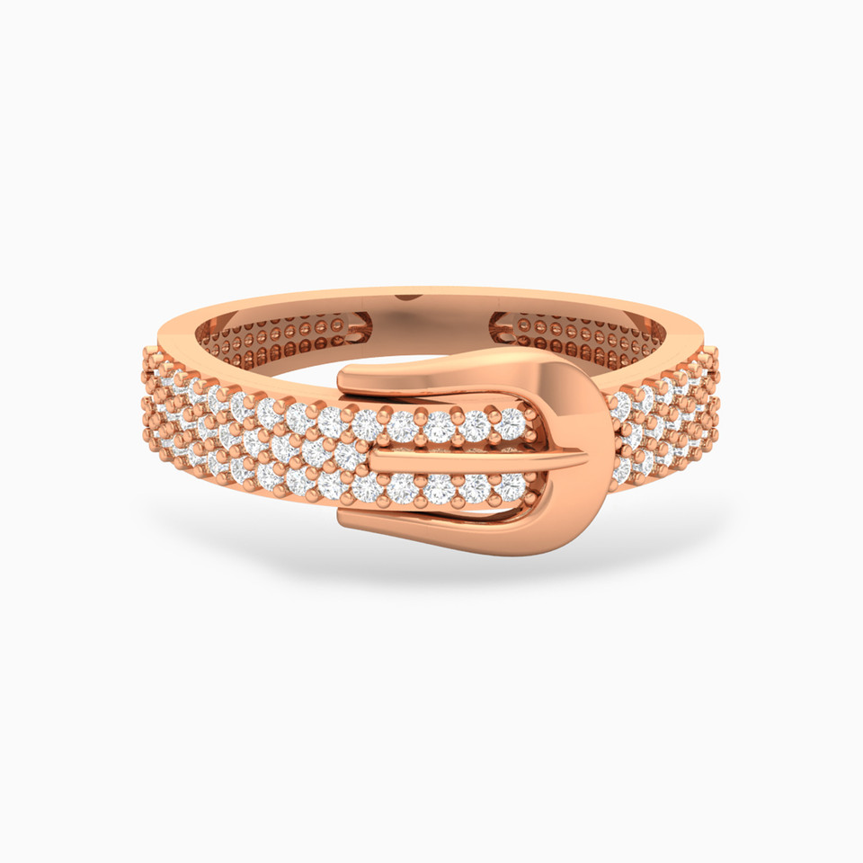 Belt Cubic Zirconia Ring in 18K Gold Belt Cubic Zirconia Ring in 18K Gold