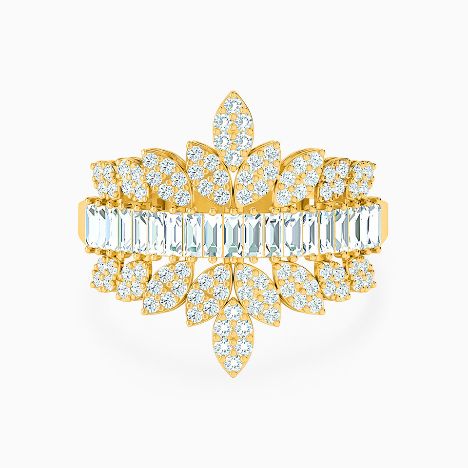 Crown Cubic Zirconia Ring in 18K Gold Crown Cubic Zirconia Ring in 18K Gold