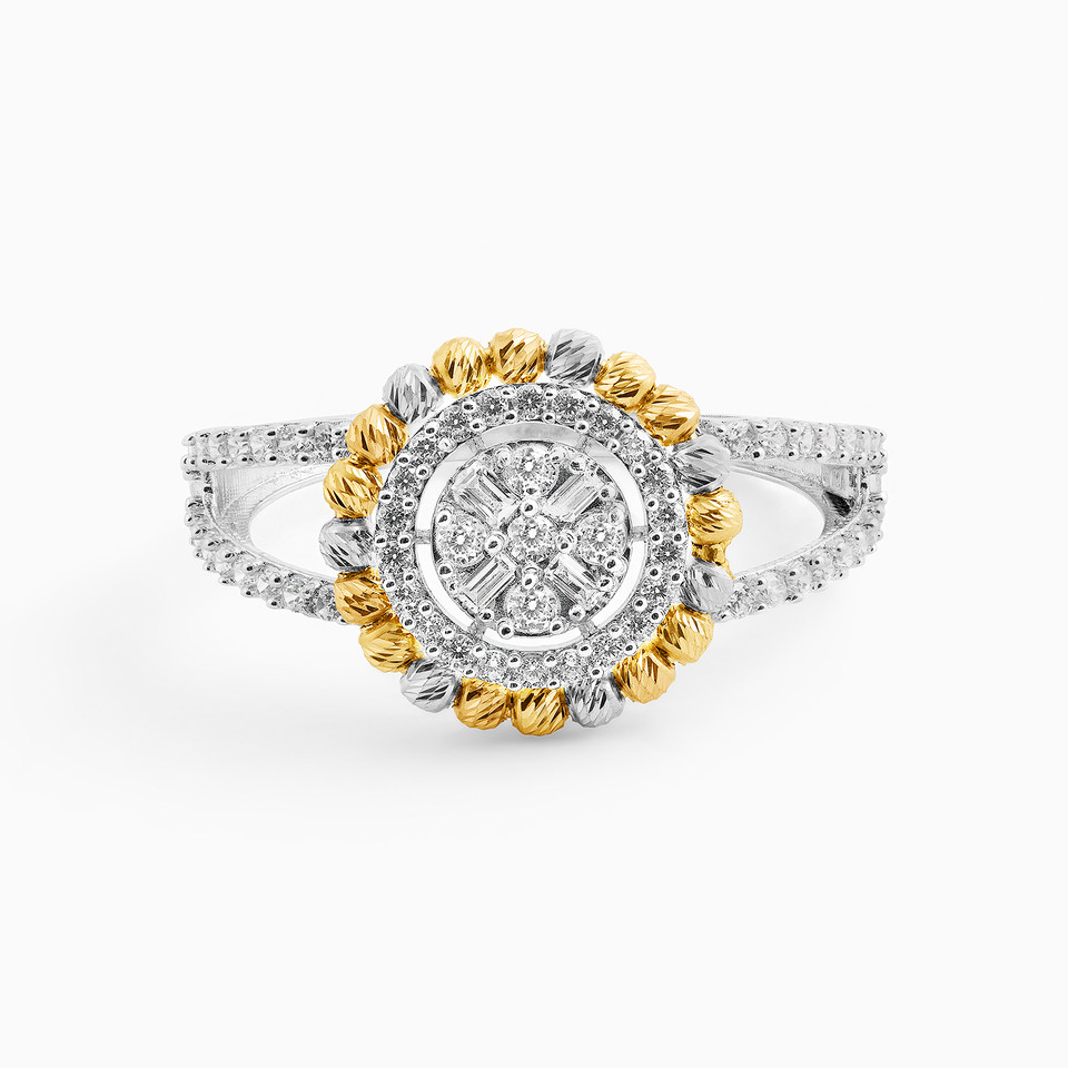 Circle Cubic Zirconia Ring in 18K Gold Circle Cubic Zirconia Ring in 18K Gold