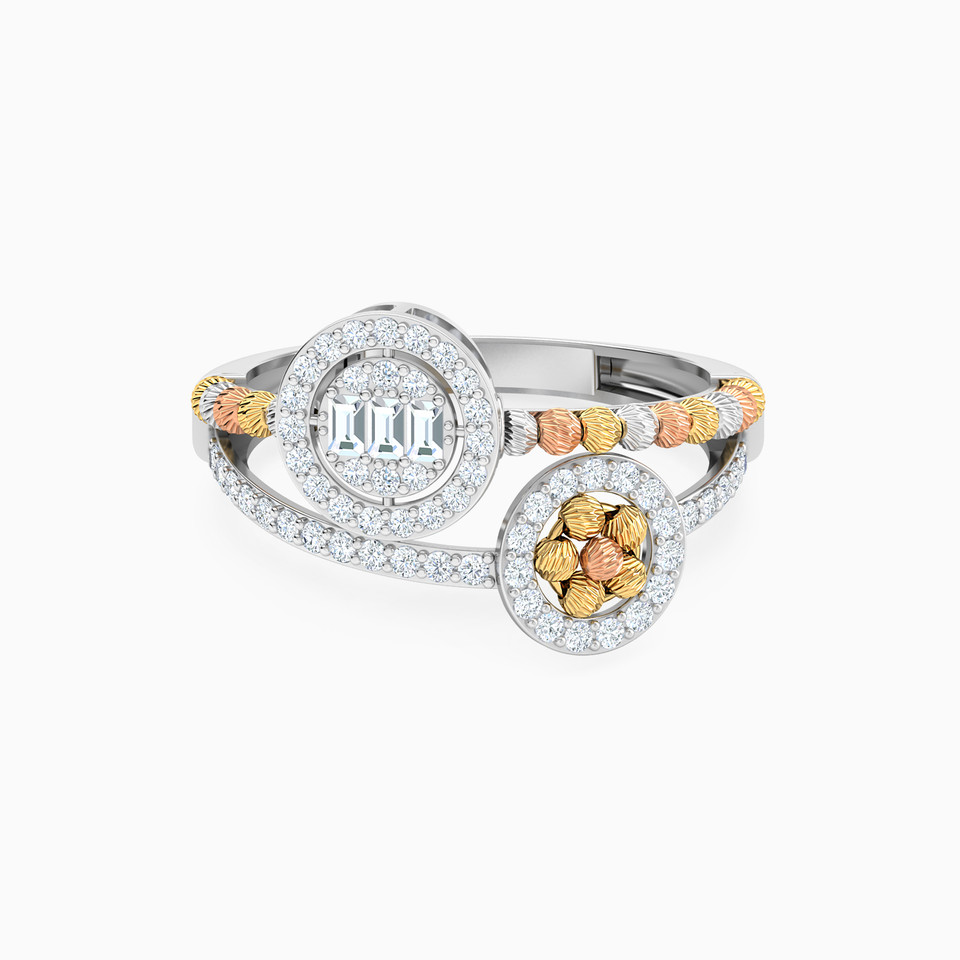 Circle Cubic Zirconia Ring in 18K Gold Circle Cubic Zirconia Ring in 18K Gold