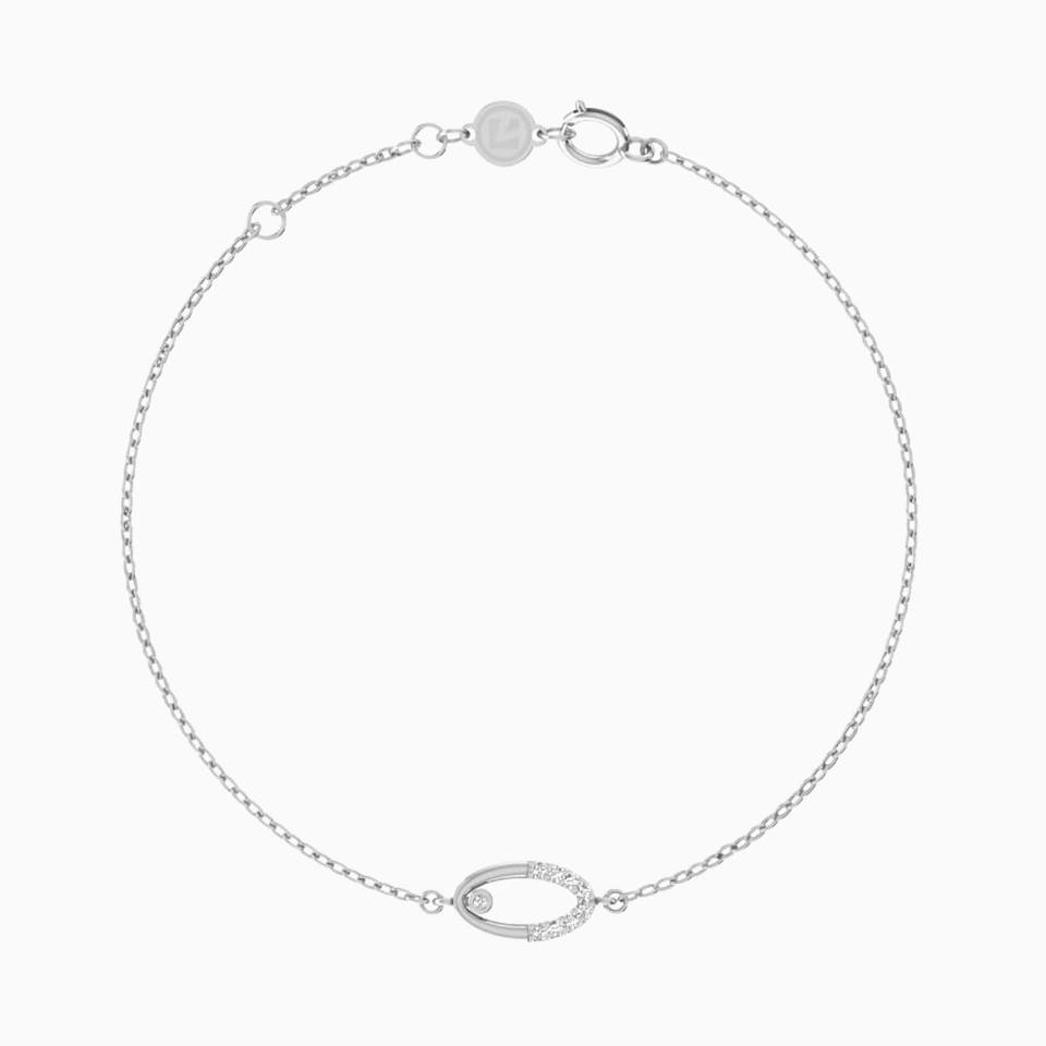 Oval Diamond Chain Bracelet in 18K Gold Oval Diamond Chain Bracelet in 18K Gold