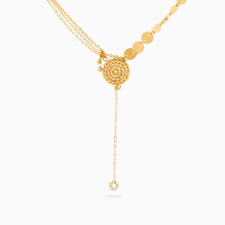Beaded Chain Necklace in 21K Gold Beaded Chain Necklace in 21K Gold