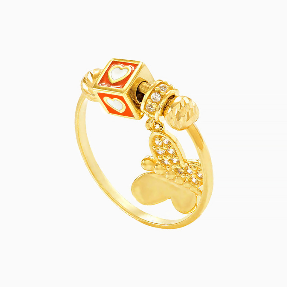 Butterfly Cubic Zirconia Ring in 18K Gold Butterfly Cubic Zirconia Ring in 18K Gold