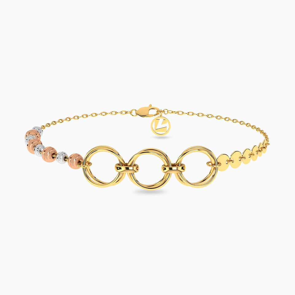 Circle Chain Bracelet in 21K Gold Circle Chain Bracelet in 21K Gold
