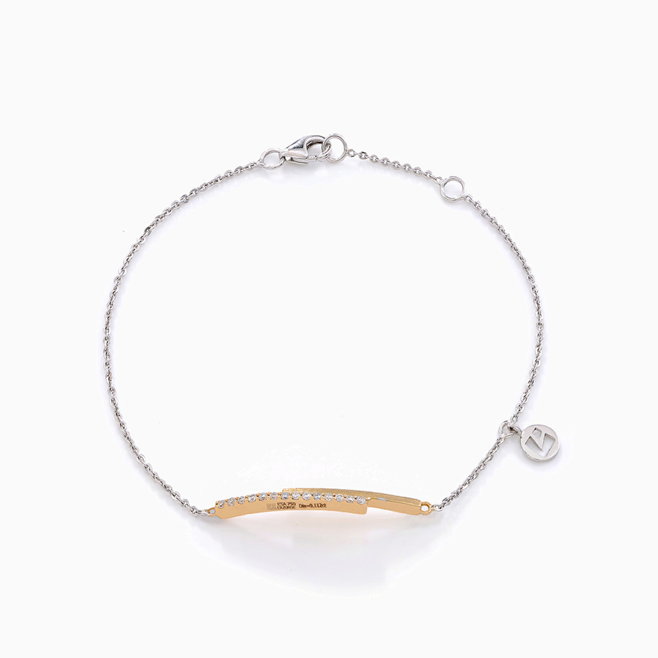 Slim Diamond Chain Bracelet in 18K Gold Slim Diamond Chain Bracelet in 18K Gold