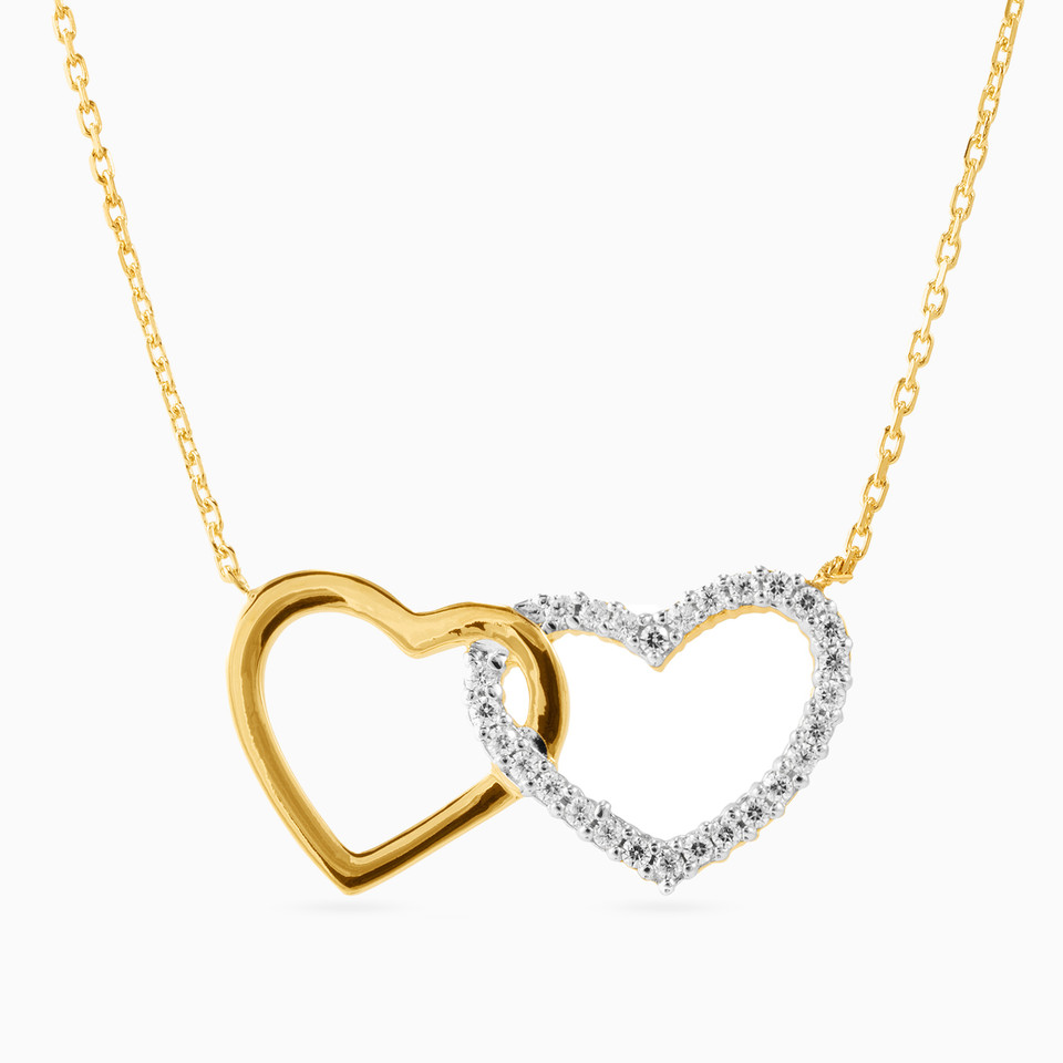 Heart Cubic Zirconia Gold Plated Necklace Heart Cubic Zirconia Gold Plated Necklace