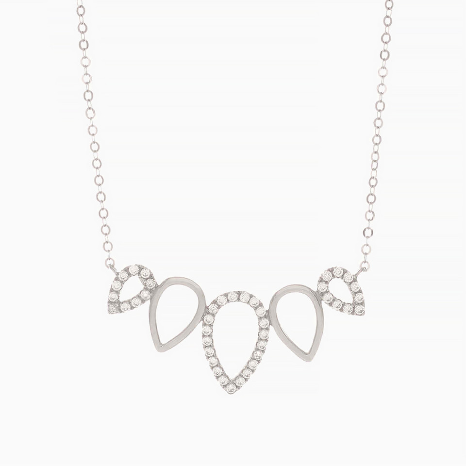 Pear Cubic Zirconia Necklace in 18K Gold Pear Cubic Zirconia Necklace in 18K Gold