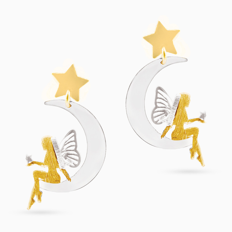 Kids Fairy Drop Earrings in 18K Gold Kids Fairy Drop Earrings in 18K Gold