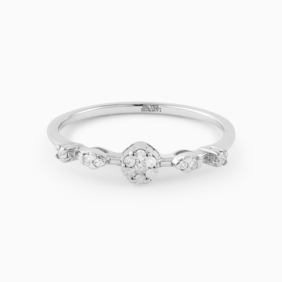 Circle Diamond Ring in 18K Gold Circle Diamond Ring in 18K Gold