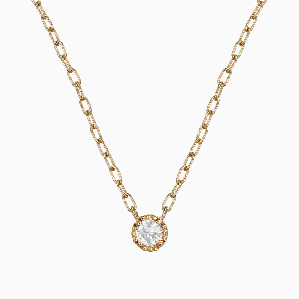 Circle Cubic Zirconia Gold Plated Necklace Circle Cubic Zirconia Gold Plated Necklace