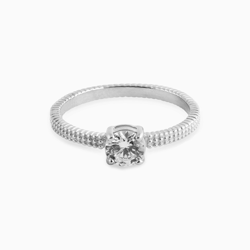 Circle Cubic Zirconia Sterling Silver Ring (Size 14) Circle Cubic Zirconia Sterling Silver Ring (Size 14)