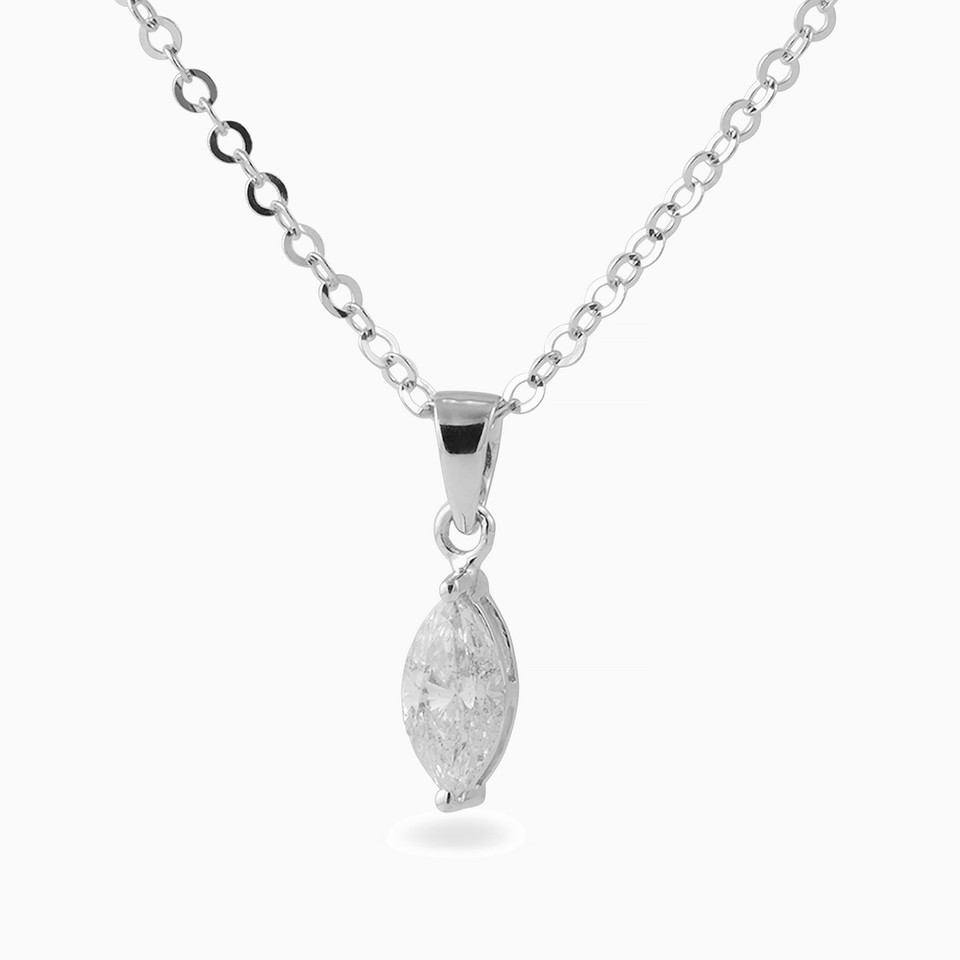 Marquise Diamond Necklace in 18K Gold Marquise Diamond Necklace in 18K Gold