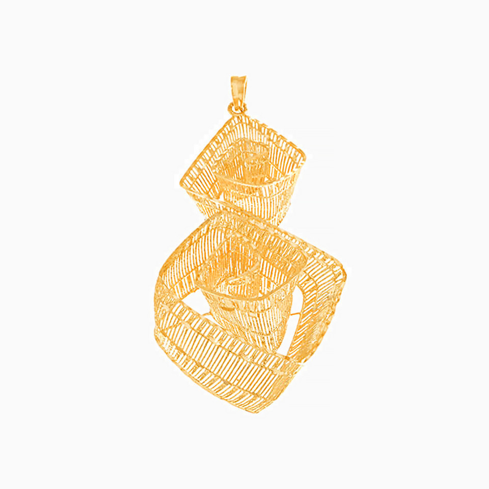 Cutwork Pendant in 21K Gold Cutwork Pendant in 21K Gold