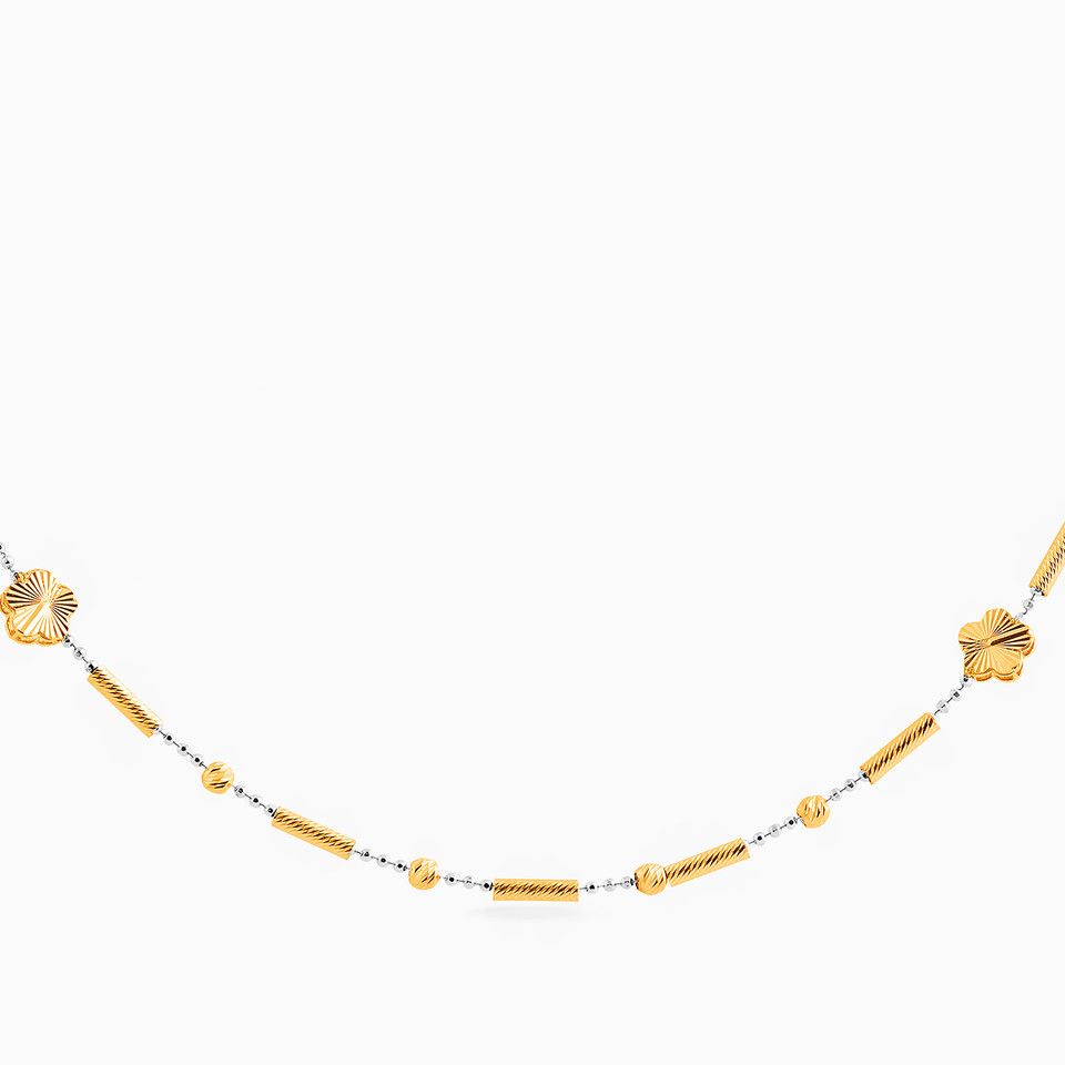 Beaded Chain Necklace in 21K Gold Beaded Chain Necklace in 21K Gold
