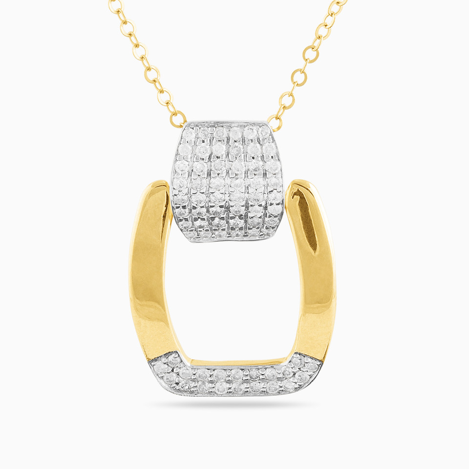 Square Diamond Necklace in 18K Gold Square Diamond Necklace in 18K Gold