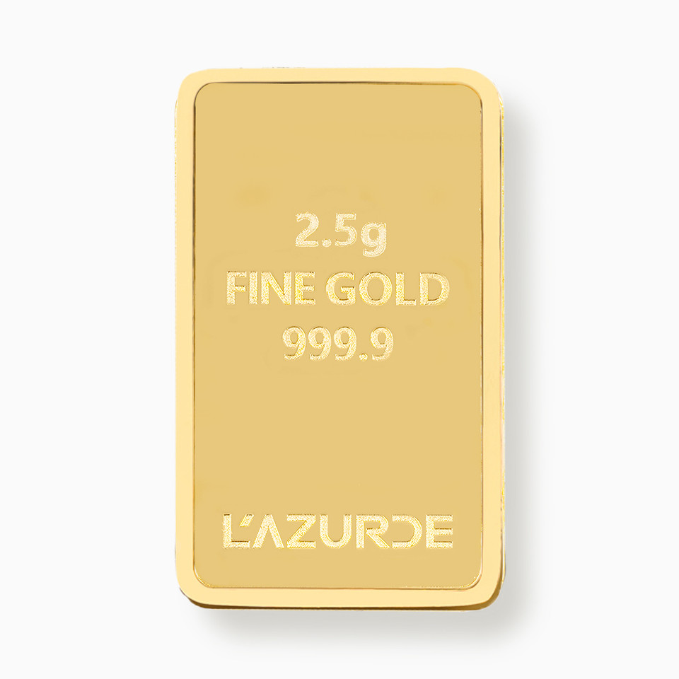 2.5g Dune Design Gold Bar in 24K Gold 2.5g Dune Design Gold Bar in 24K Gold