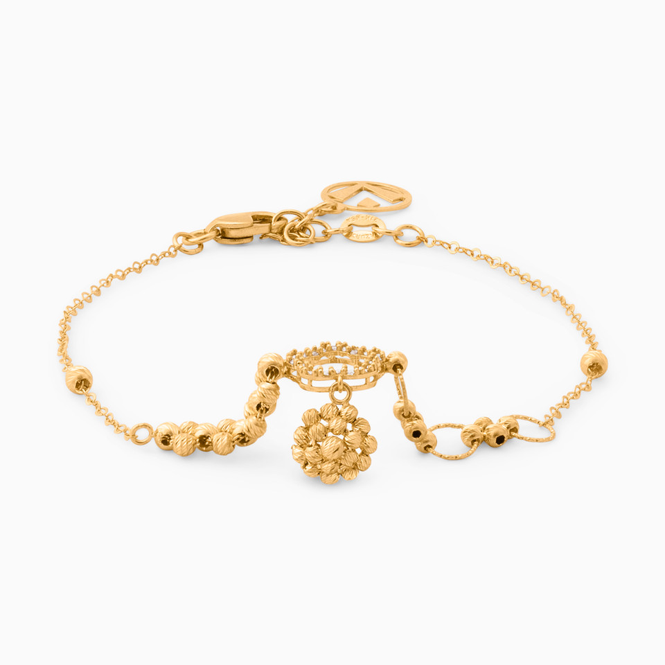 Beaded Chain Bracelet in 21K Gold Beaded Chain Bracelet in 21K Gold