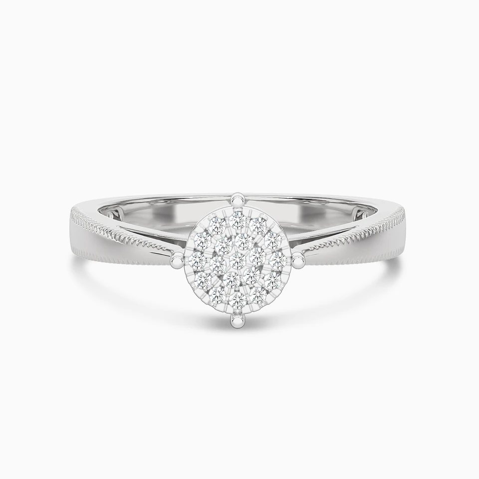 Circle Diamond Ring in 18K Gold Circle Diamond Ring in 18K Gold