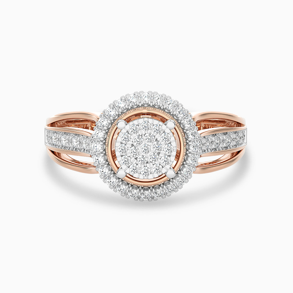 Circle Diamond Ring in 18K Gold Circle Diamond Ring in 18K Gold