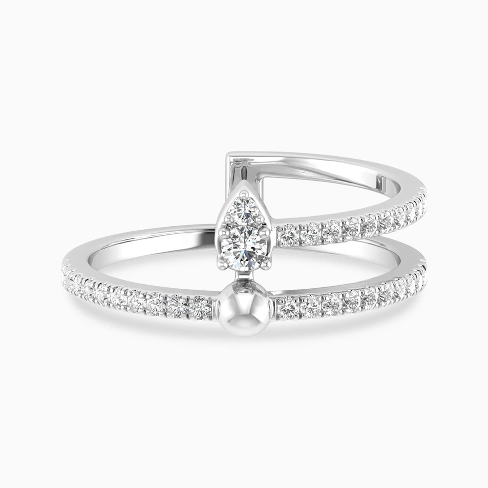 Marquise Diamond Ring in 18K Gold - 2 Marquise Diamond Ring in 18K Gold - 2