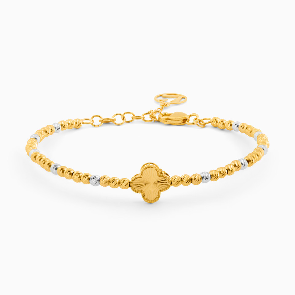 Flower Chain Bracelet in 21K Gold Flower Chain Bracelet in 21K Gold
