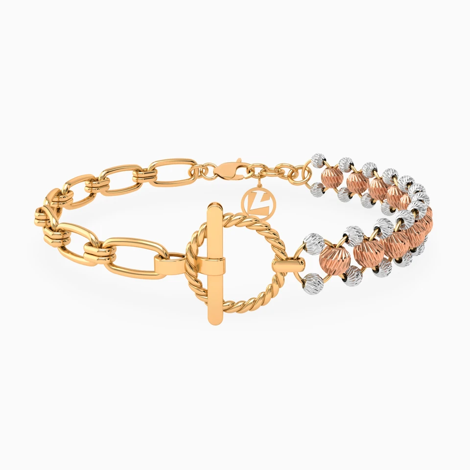 Beaded Chain Bracelet in 21K Gold Beaded Chain Bracelet in 21K Gold