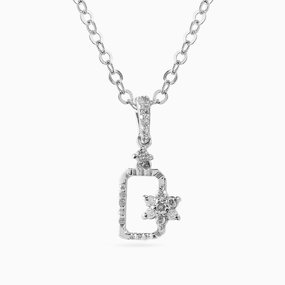 Rectangle Diamond Necklace in 18K Gold Rectangle Diamond Necklace in 18K Gold