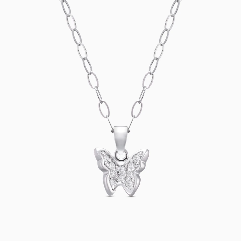 Kids Butterfly Diamond Necklace in 18K Gold Kids Butterfly Diamond Necklace in 18K Gold