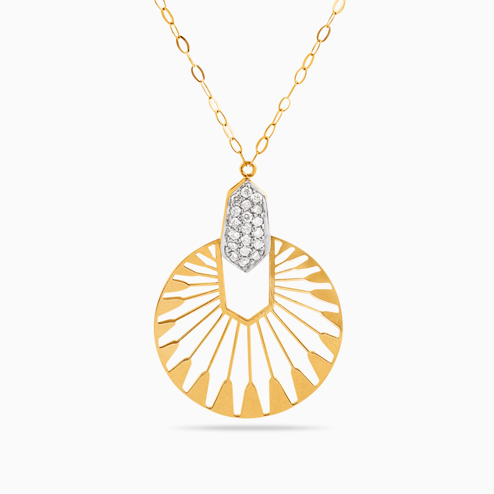Circle Diamond Necklace in 18K Gold Circle Diamond Necklace in 18K Gold