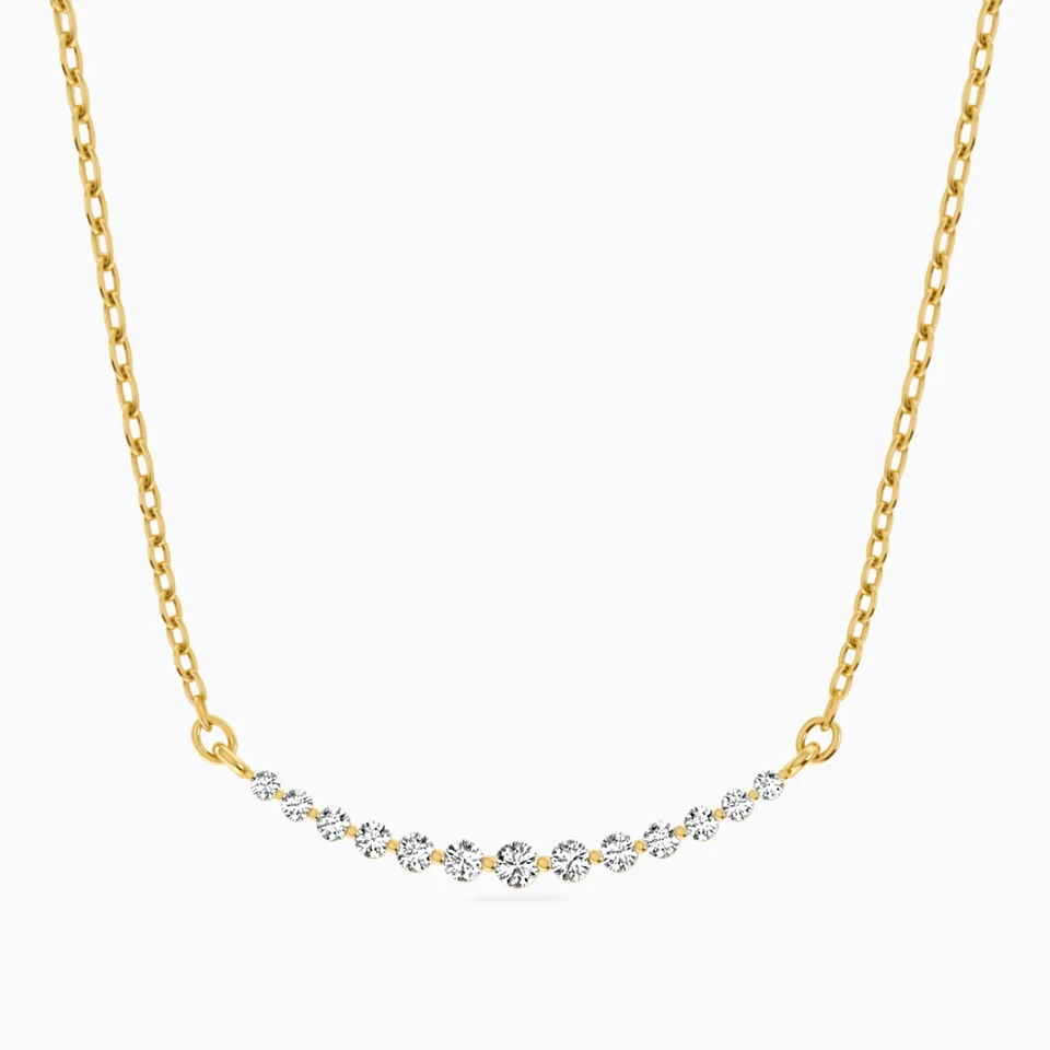 Circle Diamond Chain Necklace in 18K Gold Circle Diamond Chain Necklace in 18K Gold