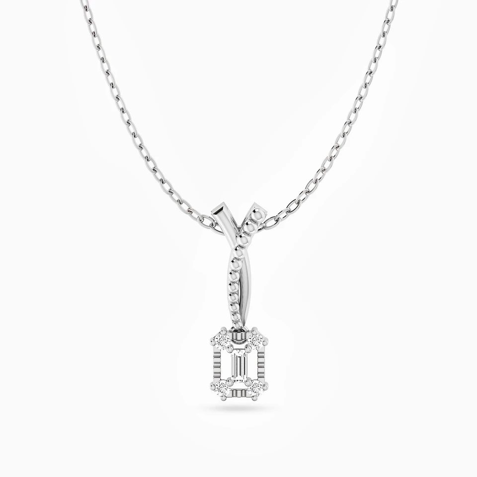 Square Diamond Necklace in 18K Gold Square Diamond Necklace in 18K Gold