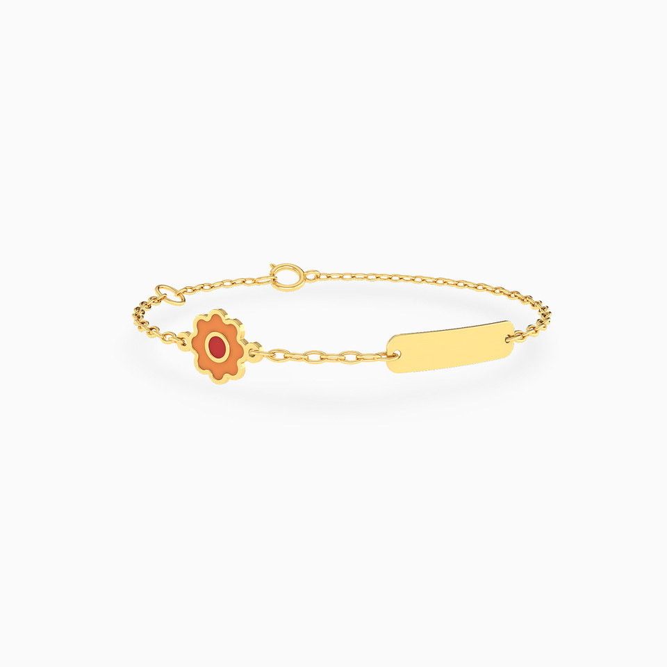 Kids Flower Chain Bracelet in 18K Gold Kids Flower Chain Bracelet in 18K Gold