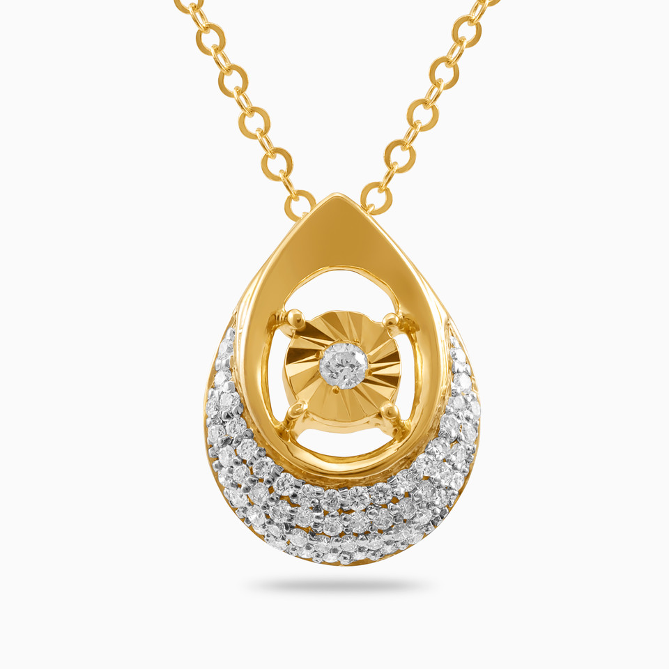 Pear Diamond Necklace in 18K Gold Pear Diamond Necklace in 18K Gold