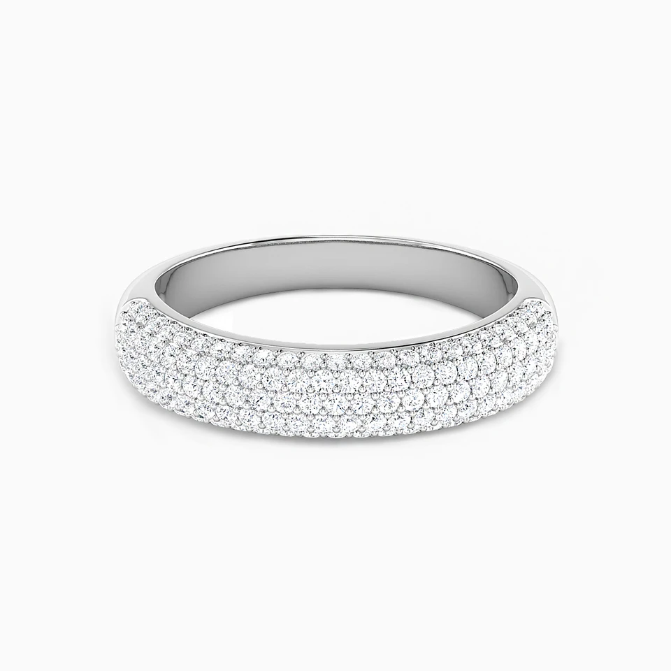 Circle Diamond Band Ring in 18K Gold - 2 Circle Diamond Band Ring in 18K Gold - 2