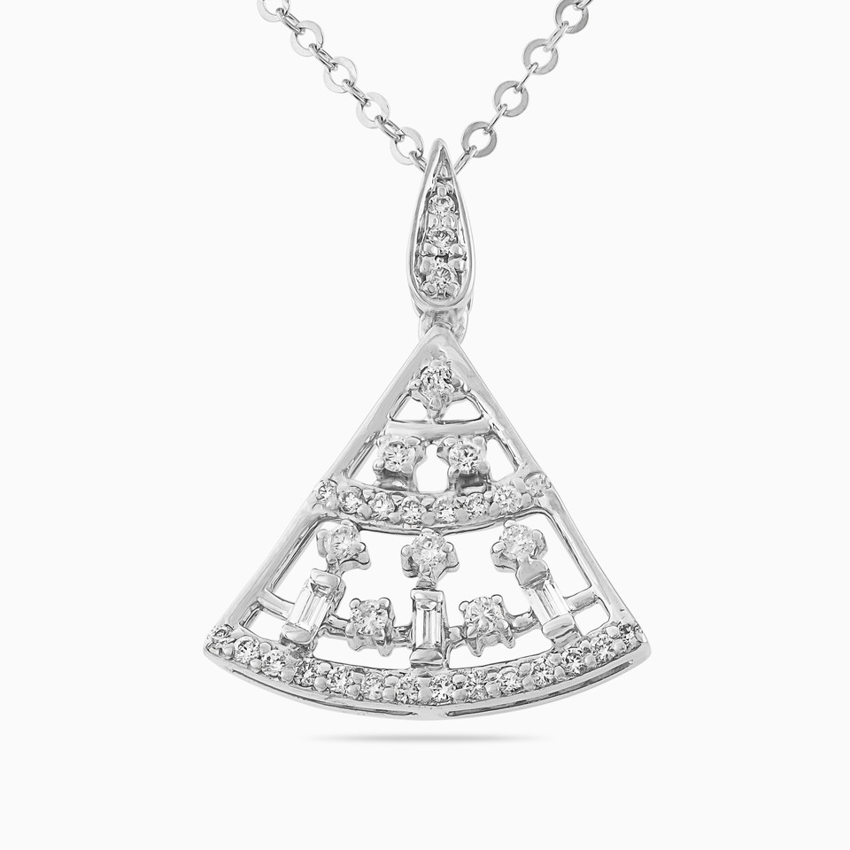 Triangle Diamond Necklace in 18K Gold Triangle Diamond Necklace in 18K Gold