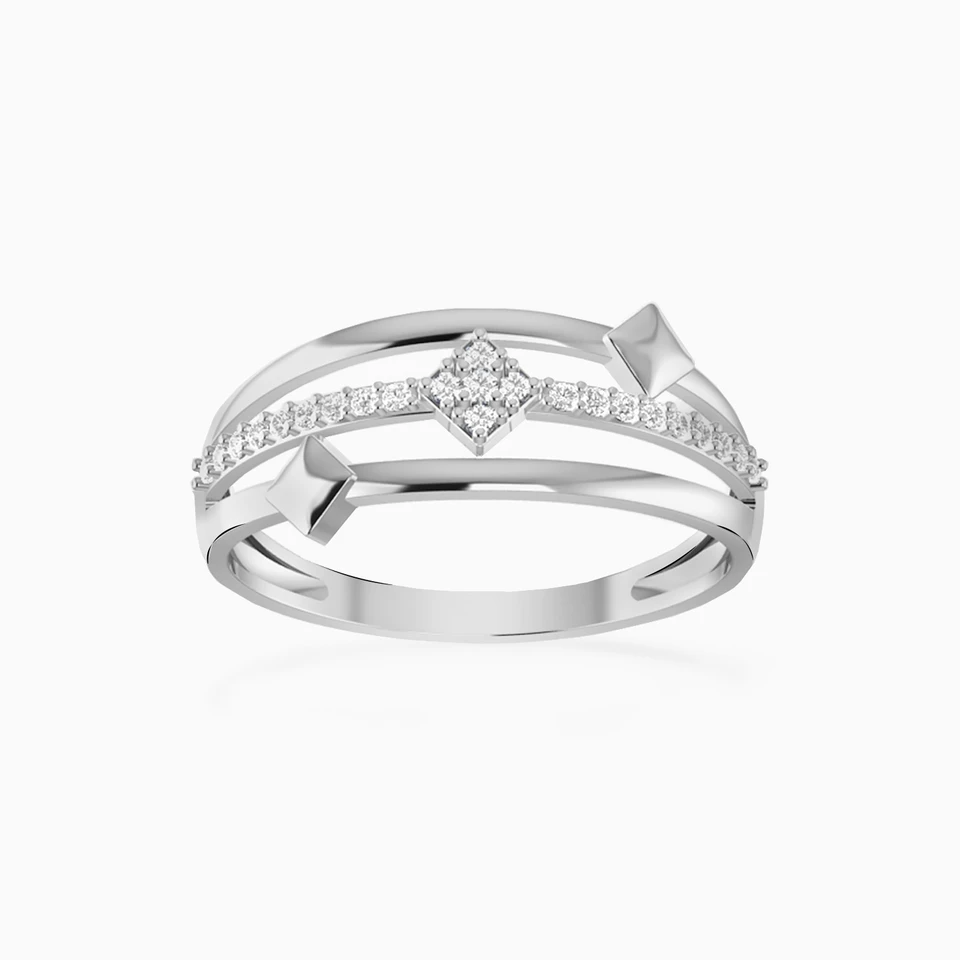 Lozenge Diamonds Statement Ring in 18K Gold Lozenge Diamonds Statement Ring in 18K Gold