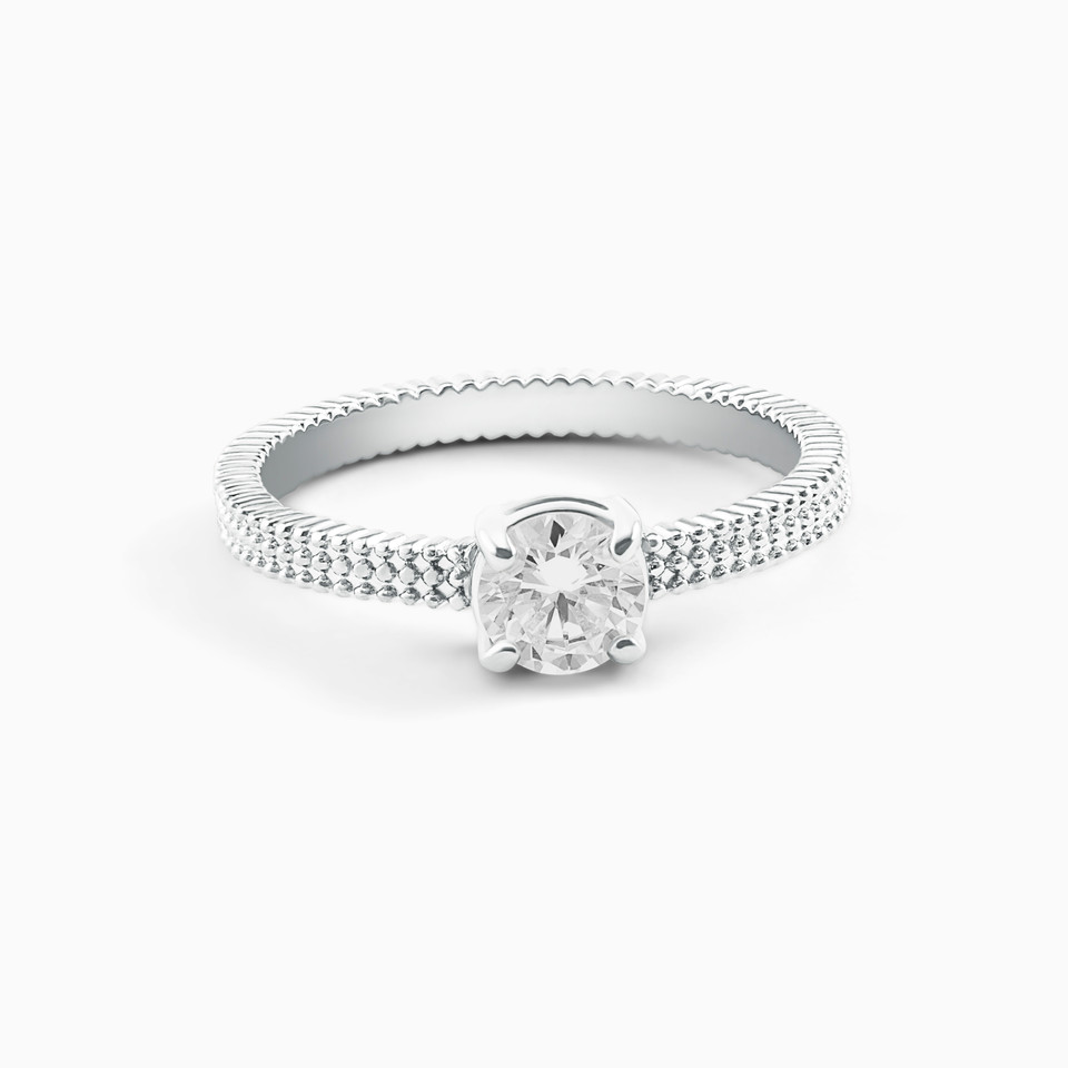 Circle Cubic Zirconia Sterling Silver Ring (Size 12) Circle Cubic Zirconia Sterling Silver Ring (Size 12)