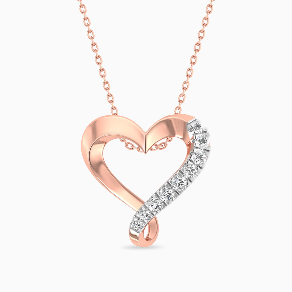 Heart Diamond Pendant in 18K Gold Heart Diamond Pendant in 18K Gold