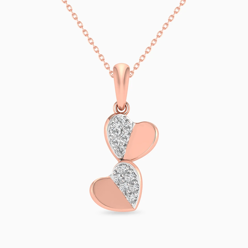 Heart Diamond Pendant in 18K Gold Heart Diamond Pendant in 18K Gold