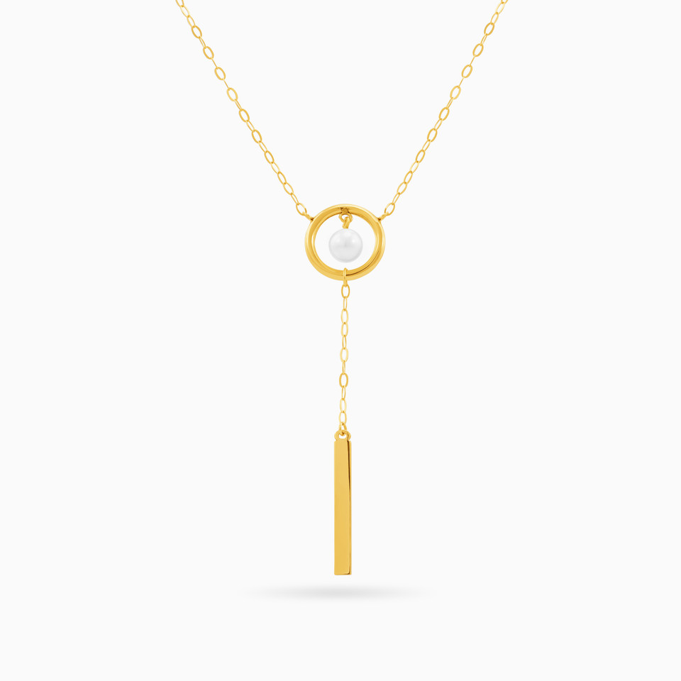 Drop Pearl Necklace in 18K Gold Drop Pearl Necklace in 18K Gold