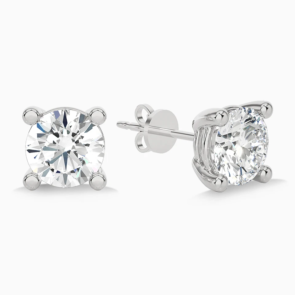0.75 CT Brilliant Lab Grown Diamond Stud Earrings in 18K Gold 0.75 CT Brilliant Lab Grown Diamond Stud Earrings in 18K Gold
