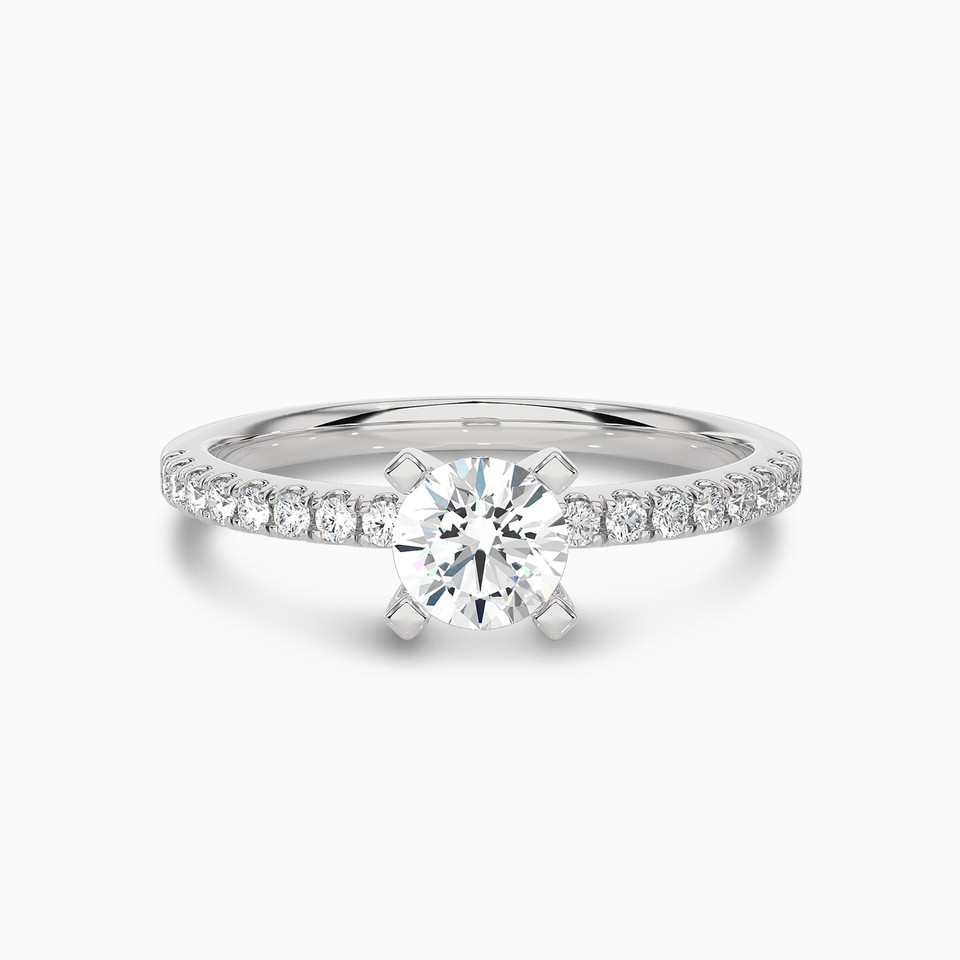 0.6 CT Brilliant Lab Grown Diamond Statement Ring in 18K Gold 0.6 CT Brilliant Lab Grown Diamond Statement Ring in 18K Gold