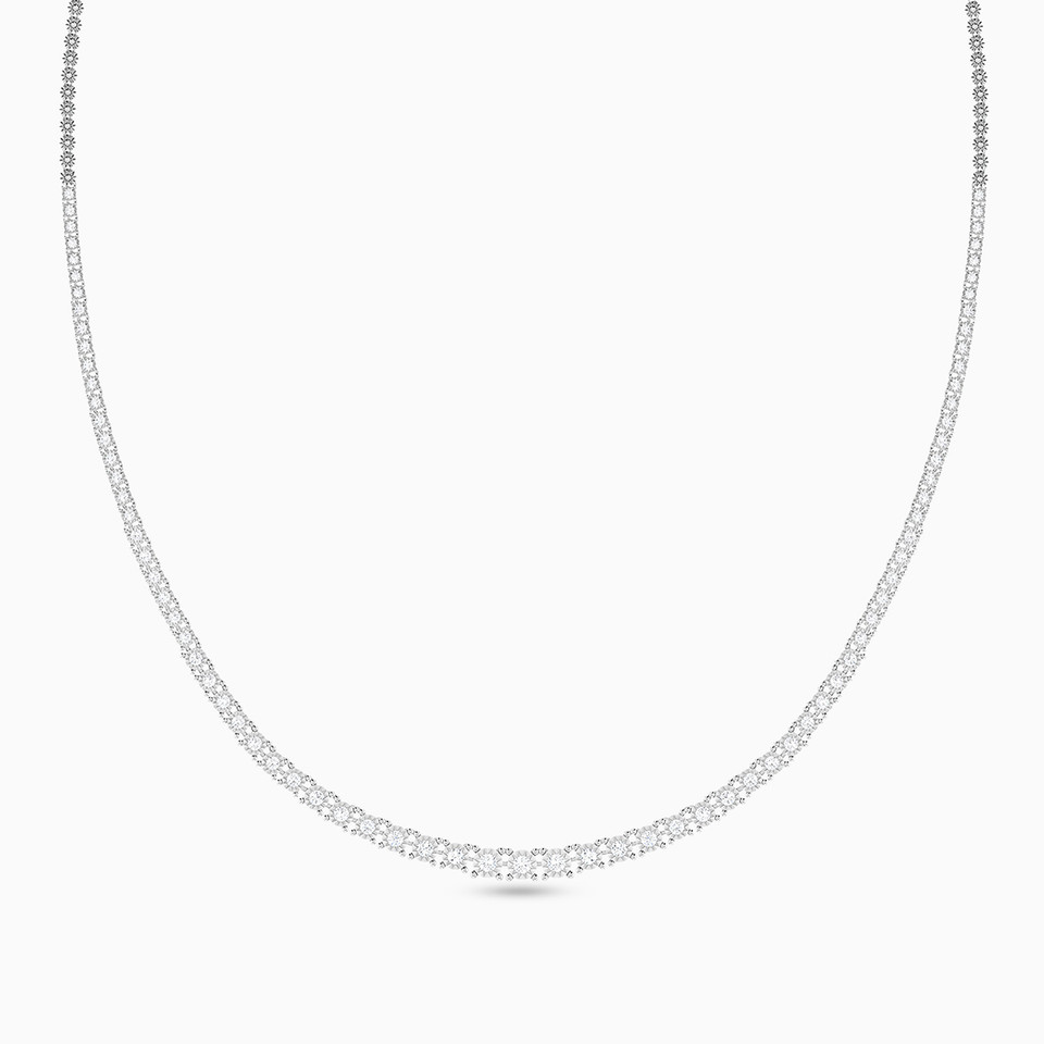 Circle Diamond Chain Necklace in 18K Gold Circle Diamond Chain Necklace in 18K Gold