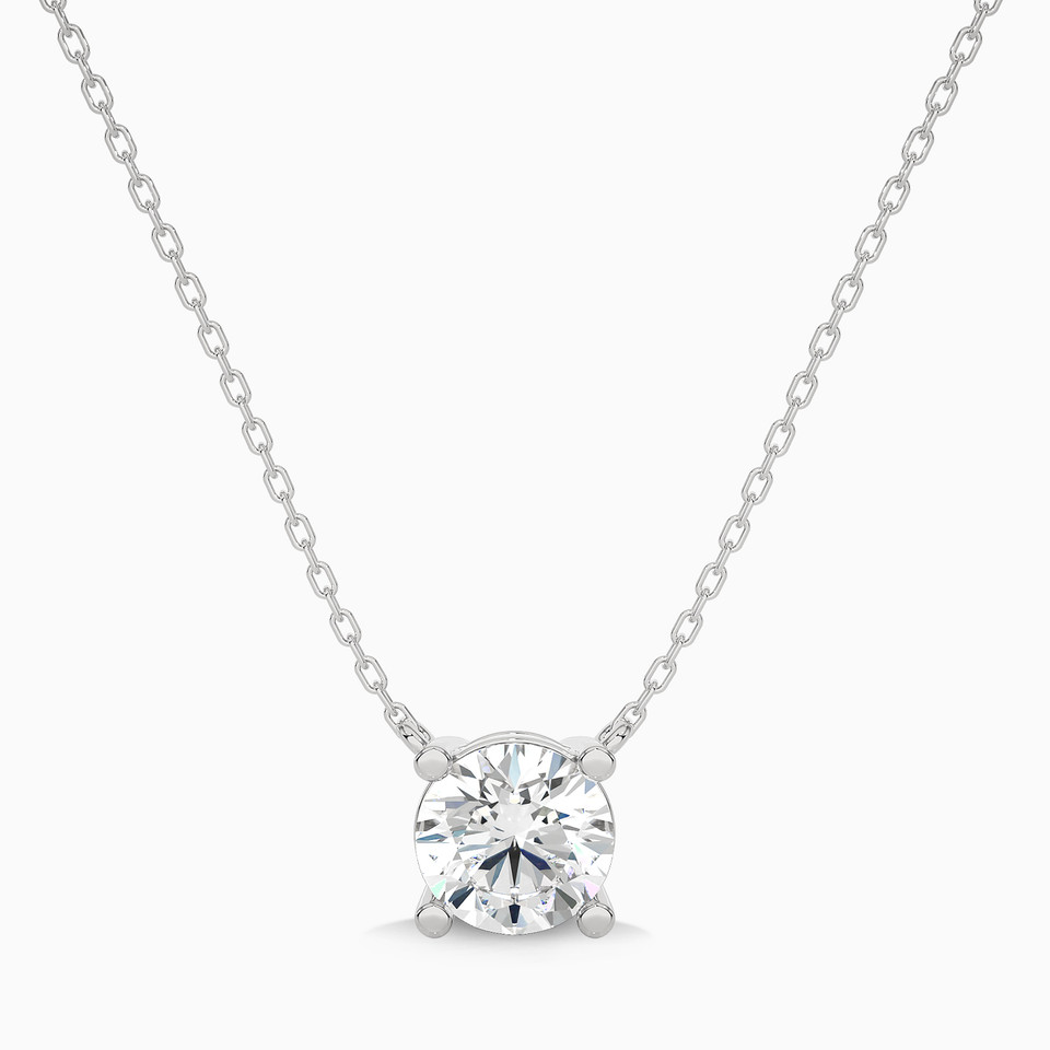 1.14 CT Brilliant Lab Grown Diamond Pendant in 18K Gold - 2 1.14 CT Brilliant Lab Grown Diamond Pendant in 18K Gold - 2