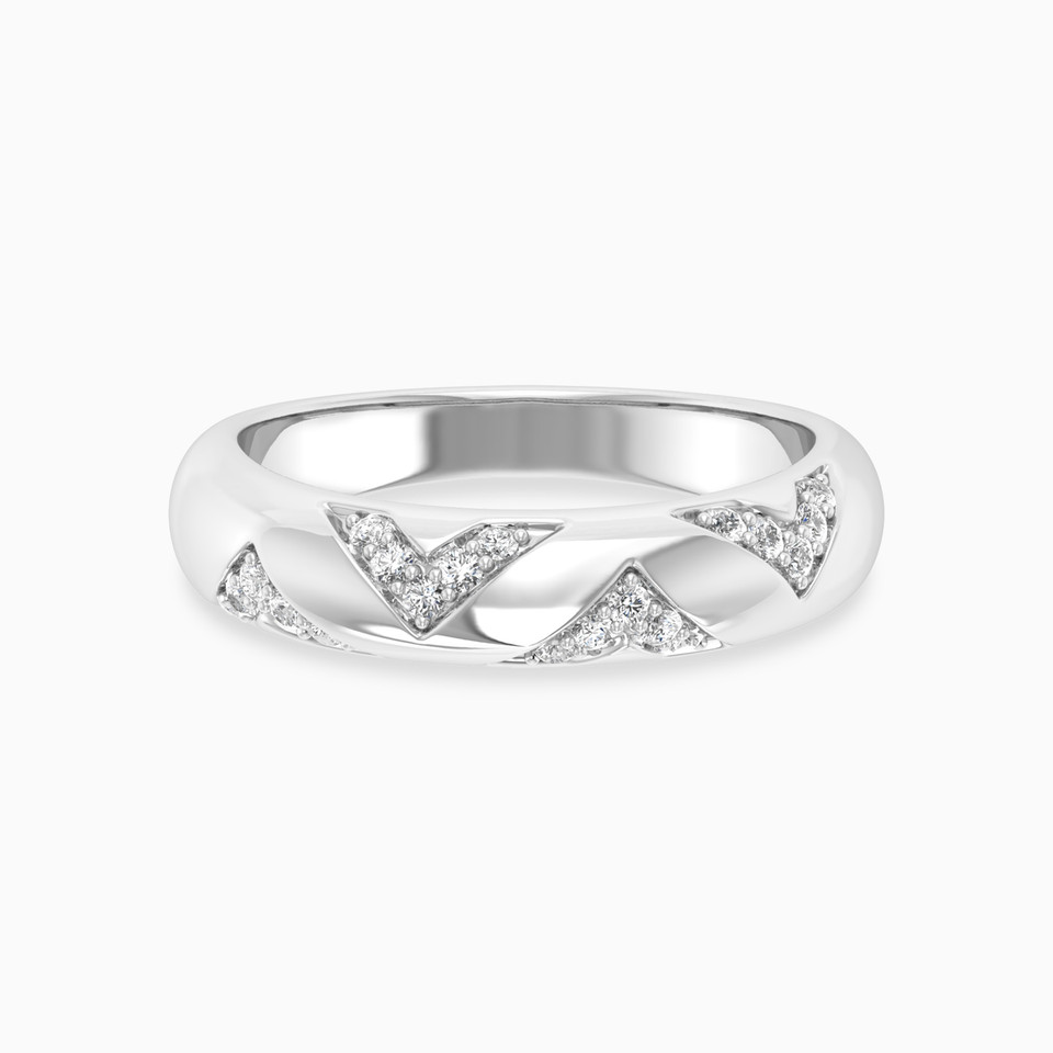 Swirl Diamond Ring in 18K Gold - 2 Swirl Diamond Ring in 18K Gold - 2